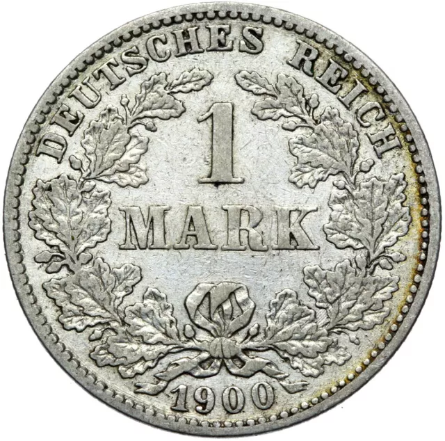 Deutsches Reich - Kaiserreich - J. 17 - Münze - 1 Mark 1900 J - Silber 900