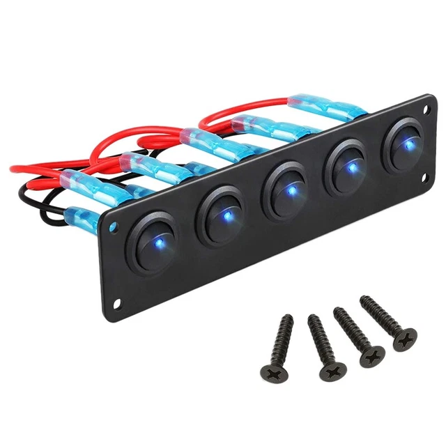 CR2032Porta batterie a bottone in plastica, con bottone a pressione, 20 pezzi, con interruttore on-off, colore: nero