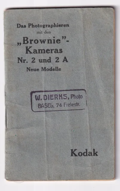 Fotocamere Kodak Brownie n. 2 e 2A istruzioni per l'uso