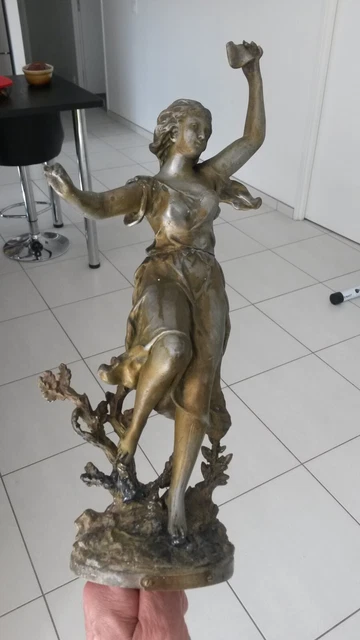 Statue L'idee Par Rancoulet Regule France Xix Em Siecle  E