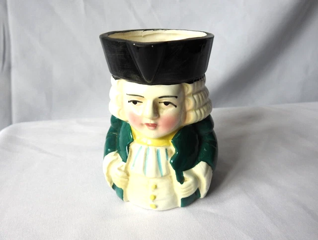 Vintage Toby Jug - 10cm 17th Century Gentleman Traditional Toby Rabbit Handle