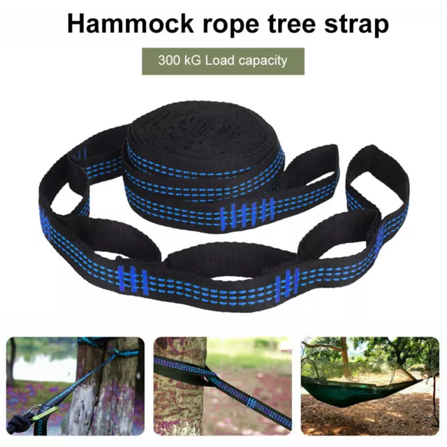 2 piezas correas de hamaca al aire libre camping árbol colgante cuerda cinturón de yoga 1,2 m
