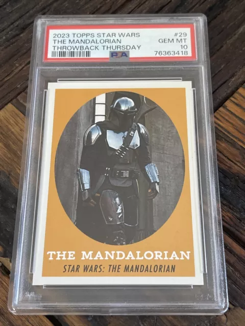2023 Topps Star Wars Throwback Thursday #29 Mandalorian PSA 10 GEM MINT 💎💎
