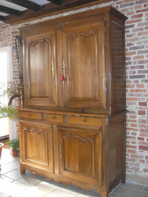 Bahut Ancien En Chêne Chevillé - 3 Portes Et 1 Tiroir - Meuble De Salle à Manger