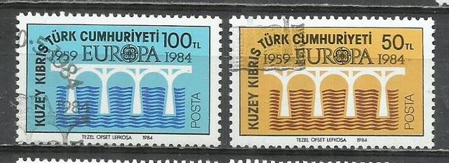 1008K-Serie Completa Chipre Turco, Turquia Europa 1984 Nº 127/128