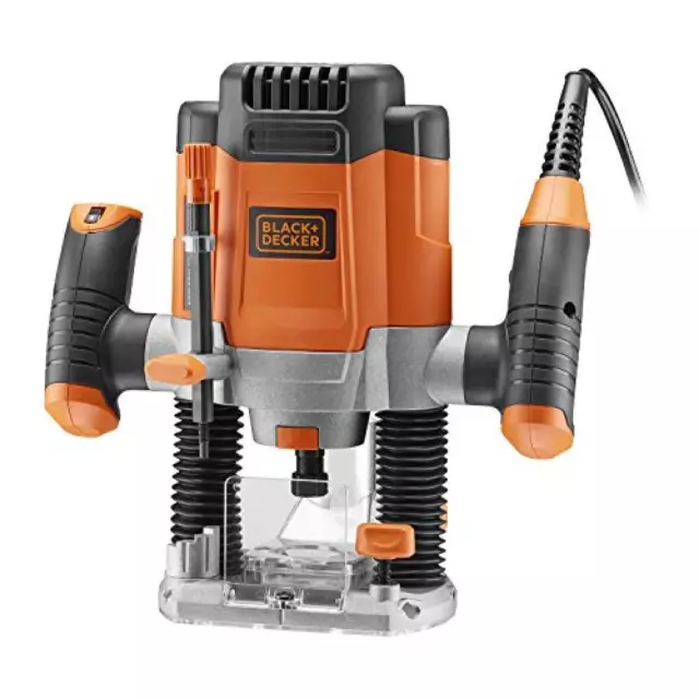 (TG. 7 Accessoires) BLACK+DECKER KW1200E-QS Elettrofresatrice in Cartone, 1200 W