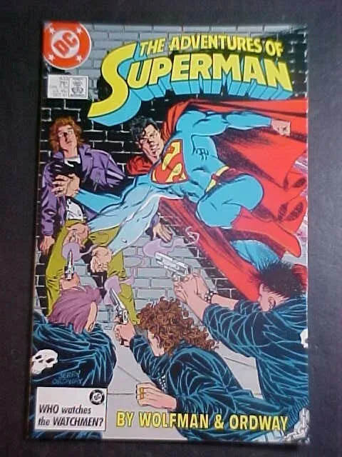 The Adventures Of Superman #433! Fn 1987 Dc Comics