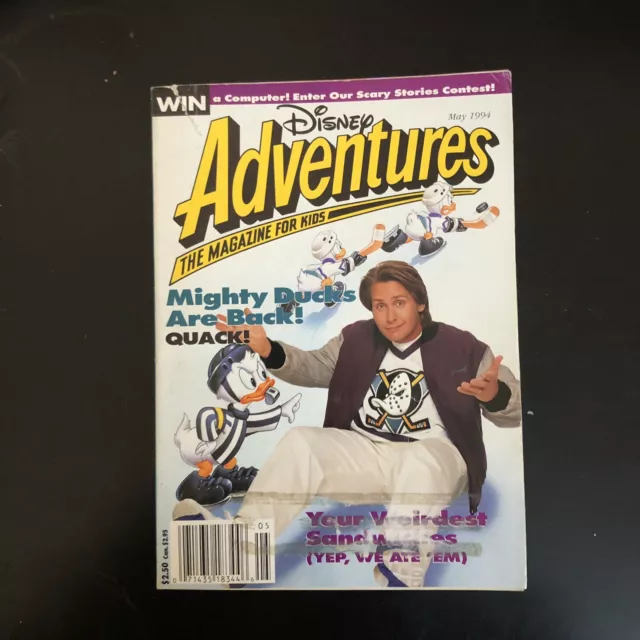 Disney Adventures Magazine for Kids May 1994 Mighty Ducks Vol 4 Issue 7