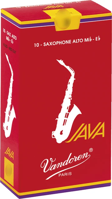 Anche de saxophone Alto Mib/Eb Vandoren JAVA RED - boite de 10 anches