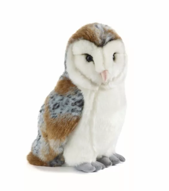 LIVING NATURE LARGE 30cm BARN OWL SOFT TOY AN358 PLUSH TOY TEDDY
