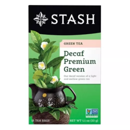 Descafeinado Premium Té Verde 18 Contar Por Stash Tea