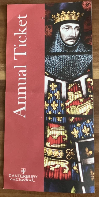2x Admission Canterbury Cathedral Ticket Jahresticket Eintritt Erwachsene