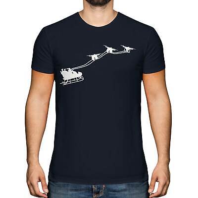 Drone Santa Mens T-Shirt Tee Top Gift Christmas Clause