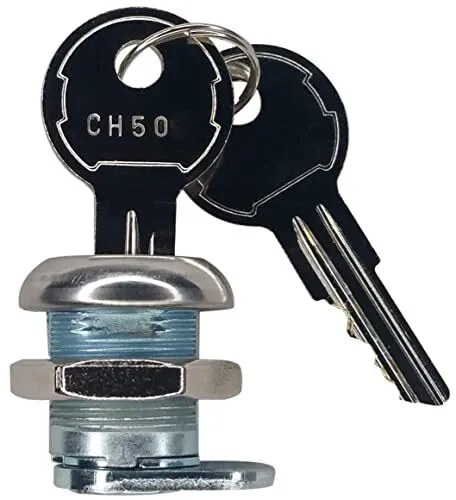 JQuad Truck Tool Box Lock with Keys - 1 Pack - Random Key Code, Black