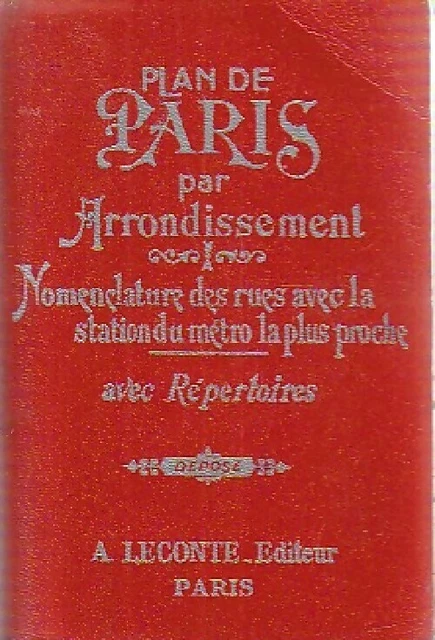 3612089 - Plan de Paris par arrondissement - Leconte