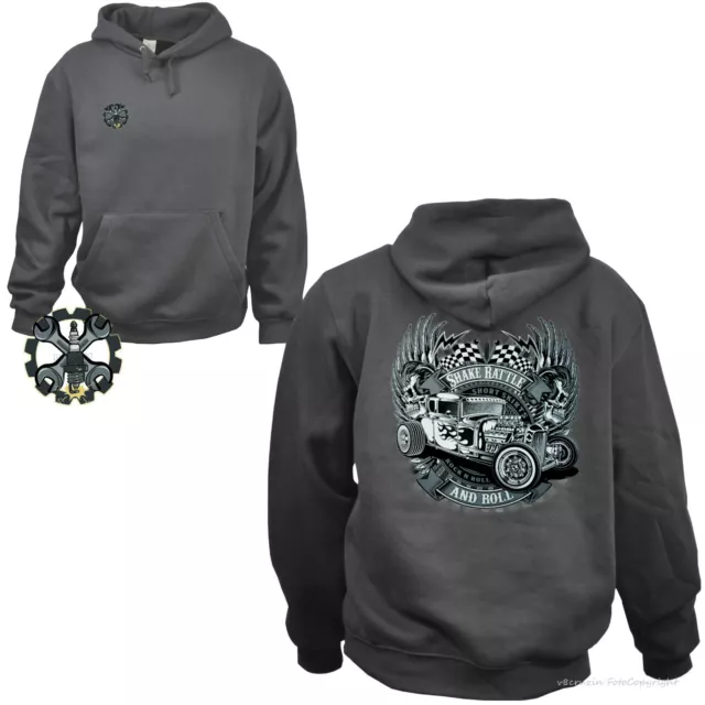 Hot Rod Sweatshirt classic Kustom  Auto Kapuzenpullover Hoodie Rockabilly *1087