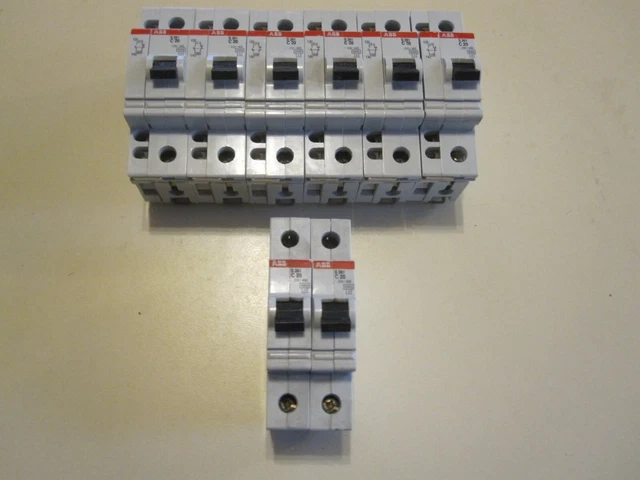 8 interruttori di protezione linea ABB C20 S261 fusibile automatico fusibile contatto ausiliario