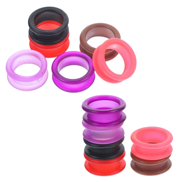 12 pz anelli dita in silicone per animali domestici anelli forbici per animali domestici cura degli animali domestici - forbici
