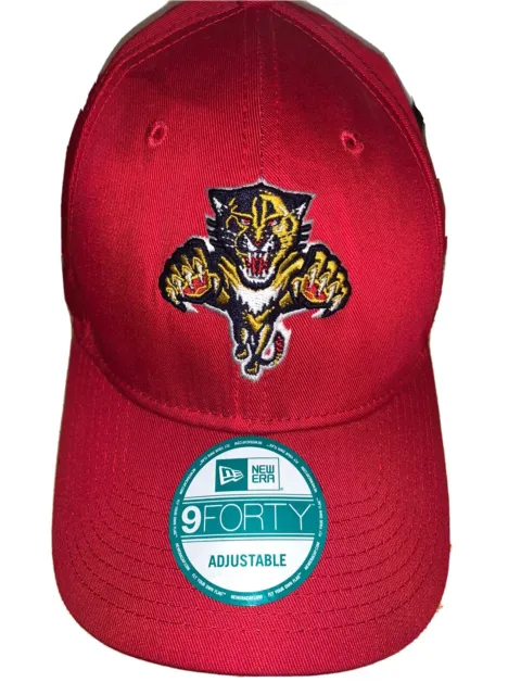New Era 9Forty Florida Panthers NHL One Size Adjustable Red Hat Baseball Cap