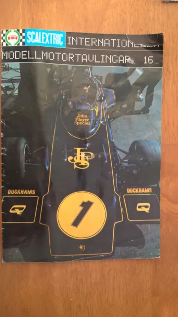 Scalextric SWEDISH 1975 Catalogue 16th Edition  Good Clean Condition
