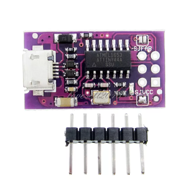 Mico USB 5V Tiny AVR ISP ATtiny44 USBTinyISP Programmer For Arduino Bootloader F