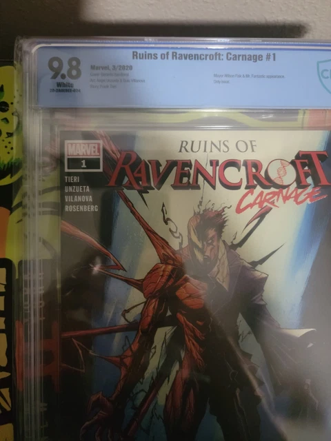 Ruins of Ravencroft: Carnage #1 cbcs 9.8 First App of Cortland Kasady *not cgc* 3