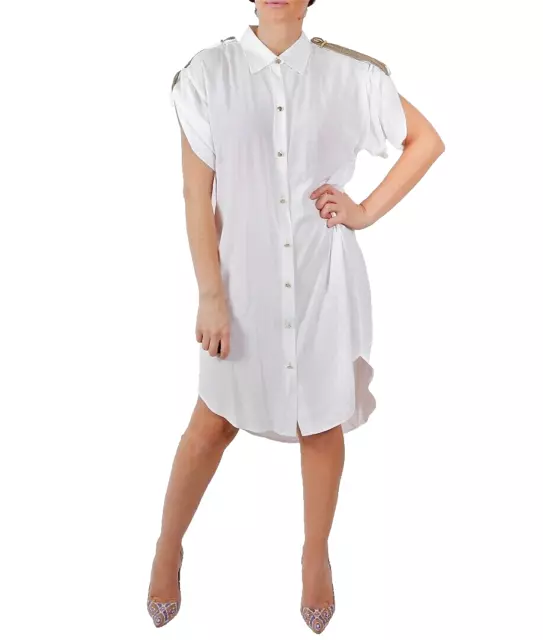 La Perla Anna Club  Short Sleeve Button Down Collared Shirt Dress Size 6