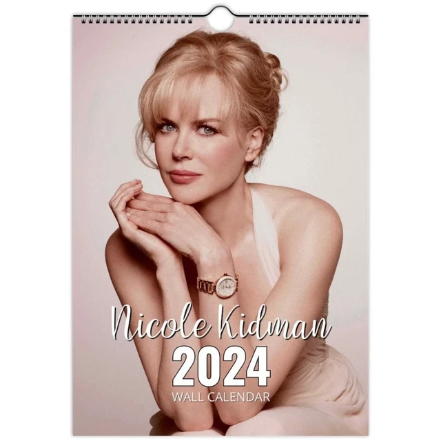 SEXY BEAUTIFUL NICOLE kidman 2024 Personalised Wall Calendar Slim