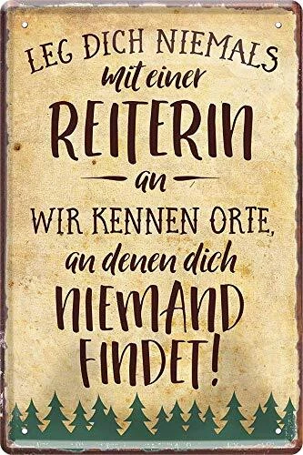 Blechschilder Mit Spruch