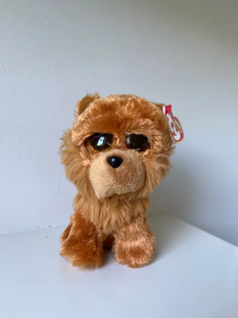Ty beano boo Barley the chow chow dog beanie soft toy 15cm tall with tags