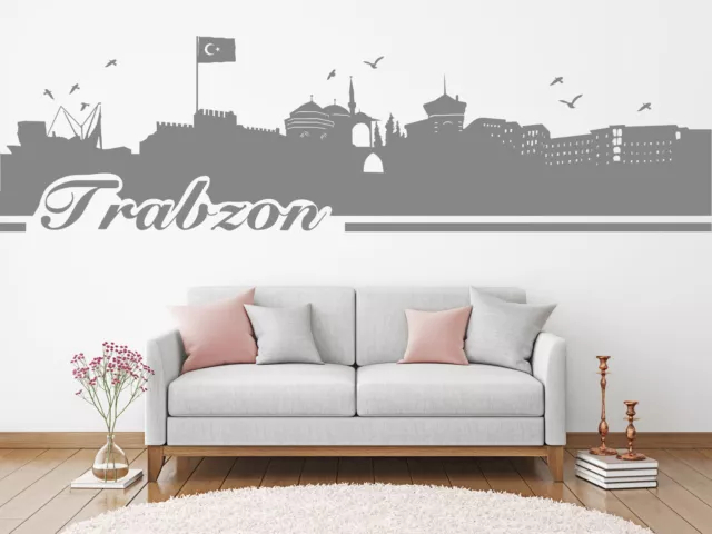 Wandtattoo Skyline Türkei  Trabzon 61 Türkiye Sticker Wandaufkleber Aufkleber