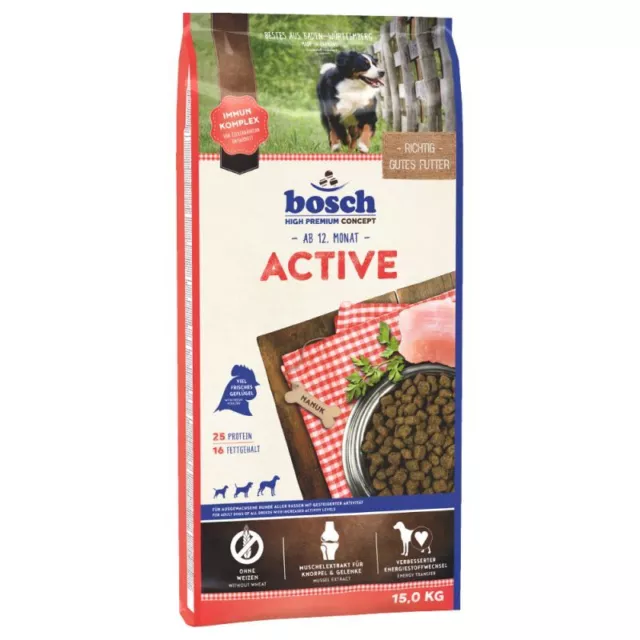 15kg Bosch Adult Active Hundefutter