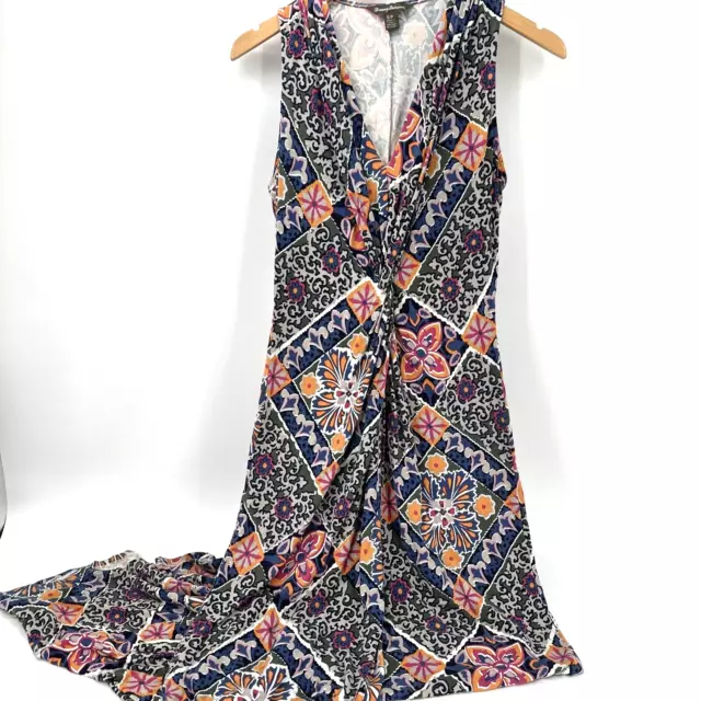 Tommy Bahama Women's Tank Super Maxi Dress Size Small V-Neck Pullover Floral