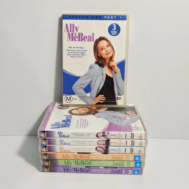 Ally McBeal TV Series Complete Seasons 1-5 DVD Region 4 GC Free Postage