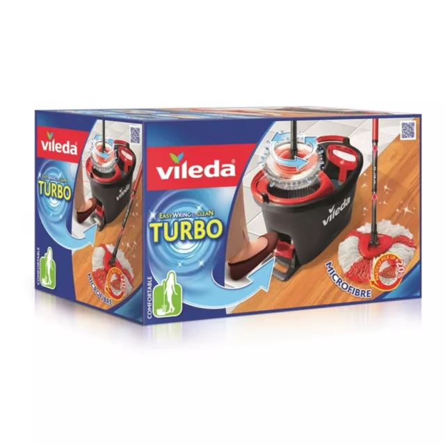 Bodenwischer Flachwischer Vileda Komplettset Turbo EasyWring & Clean Putzgeräte