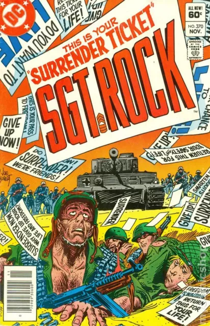 Sgt. Rock #370 VG 1982 Stock Image Low Grade