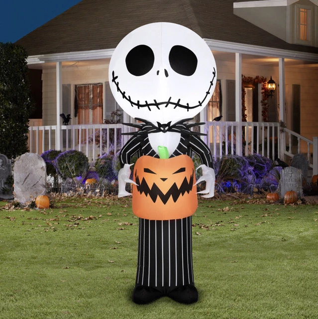 NIGHTMARE BEFORE CHRISTMAS Jack Skellington Gemmy Airblown Inflatable 5