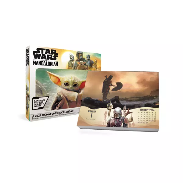 Trends International 2024 Star Wars The Mandalorian Day-at-a-Time Box Calendar w