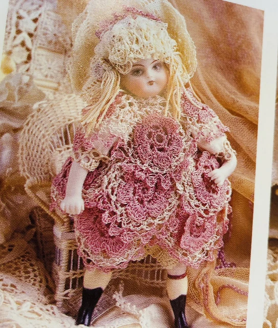 Libro de bordado Doiley Dollies Judith Kathryn 70 proyectos de ideas artesanales de encaje rosa