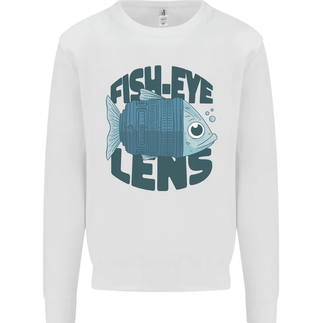Fisheye Lens Funny Photography Photographer Kids Sweatshirt Jumper