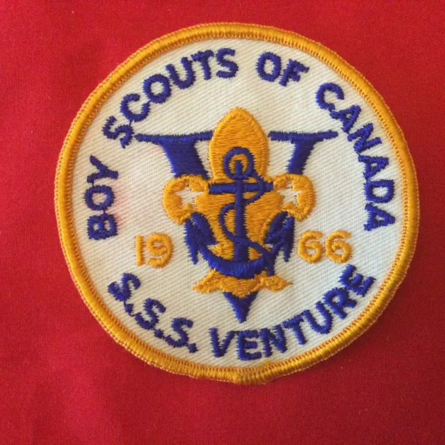 Boy Scouts Of Canada 1966 S.S.S. Venture Sea Scout Ship Patch F241B1