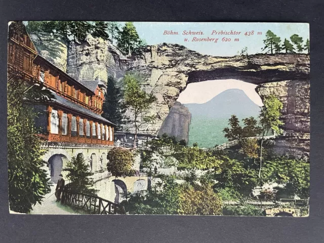 AK Prebischtor / Böhmische Schweiz 1920 Rosenberg Restaurant Tschechoslowakei