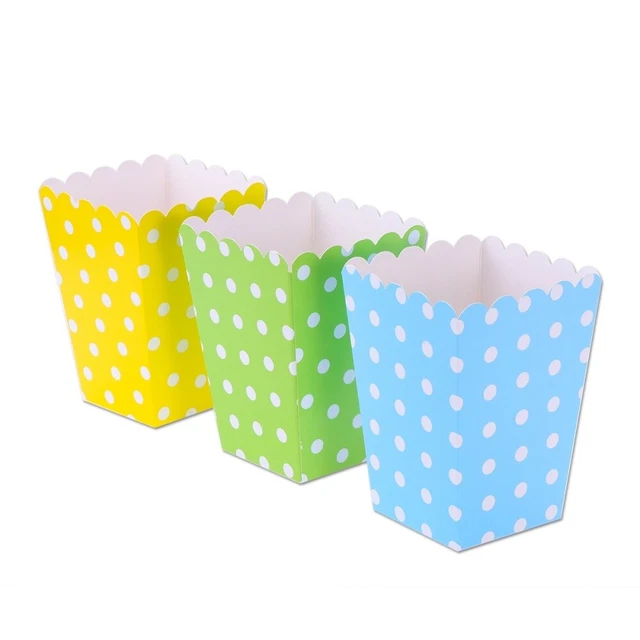 36 pz scatole popcorn scatola punti contenitori popcorn film tavoli da dessert