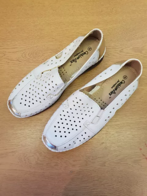 NEW LADIES CUSHION Flex Mules White Beige Black Red Shoes Comfort