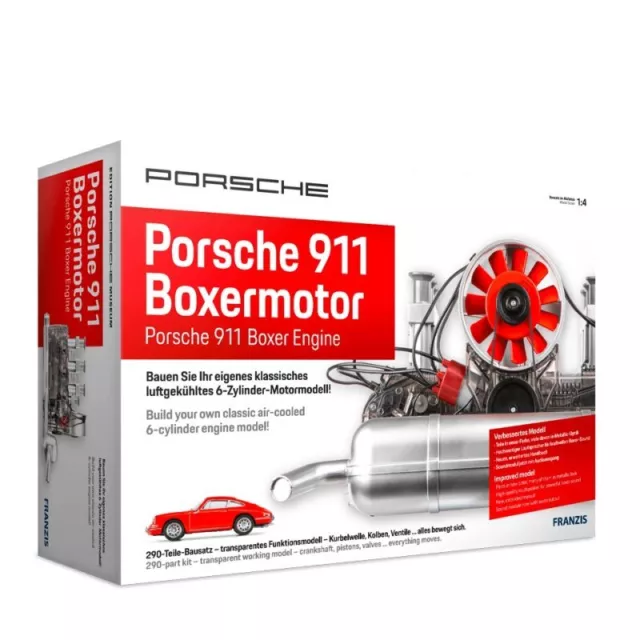 Franzis Porsche 911 Boxermotor  Modellbausatz Technikbausatz 6-Zylinder