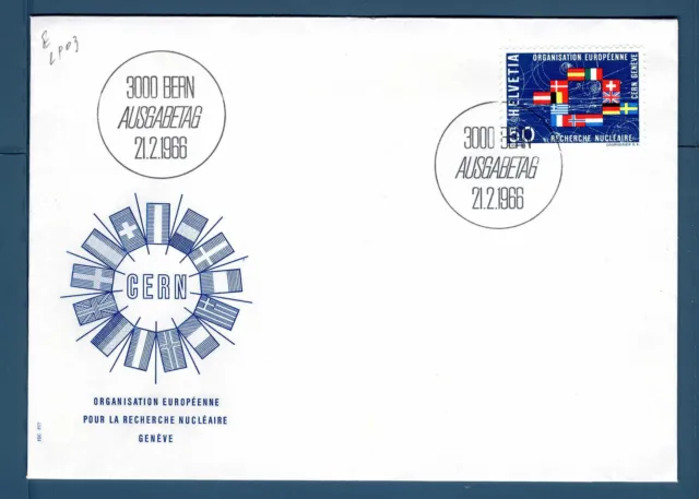 SWITZERLAND - SVIZZERA - 1966 - FDC - Stati membri del CERN .E2903