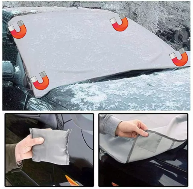 Windscreen Cover Magnetic Car Window Screen Frost Ice Large Snow Dust Protector