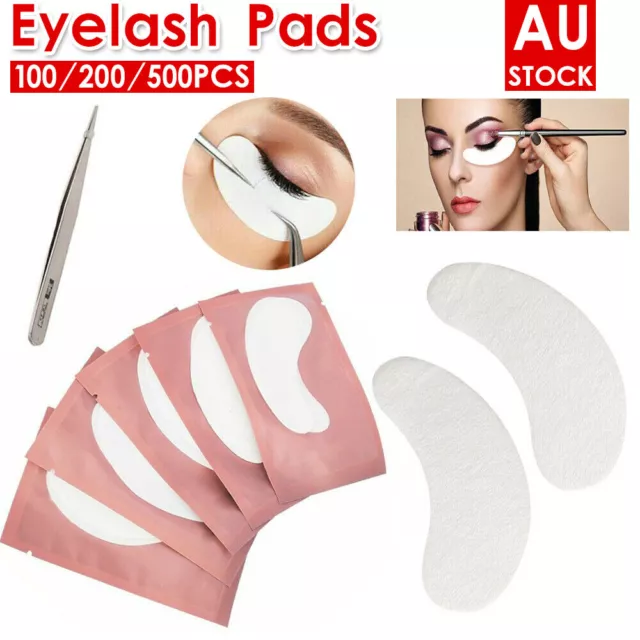 100/200/500 Pcs Under Eye Curve Eyelash Pads Gel Patch Lint Free Lash Extension