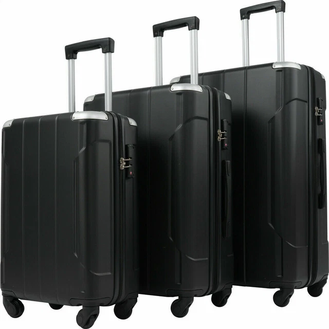 Luggage 3 Piece Set Suitcase Spinner Hardshell Lightweight TSA Lock 20"24"28"