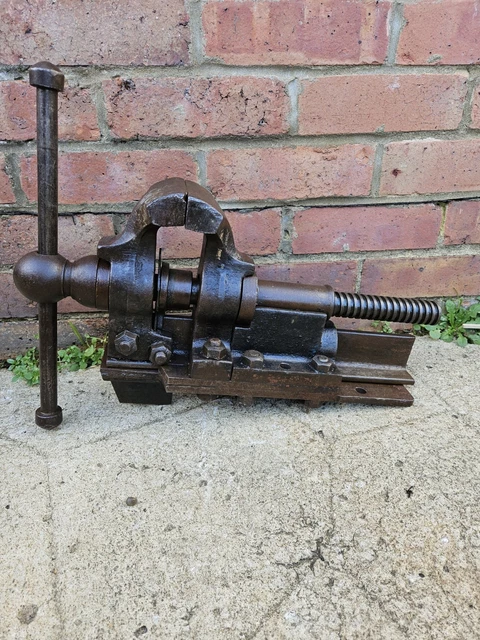 RARE VINTAGE PETER Wright Parallel Vice Blacksmithing Railroad Vise £ ...